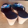 Cork wedges summer sandals with flower Image 7
