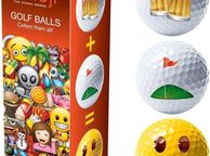 main image for ad Emoji Beer, Golf, Smiley Novelty Fun Golf Balls - 3 Pack