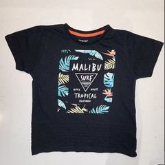 Kids Black Surf Cotton Tee Shirt from Primark. Age 5-6 years