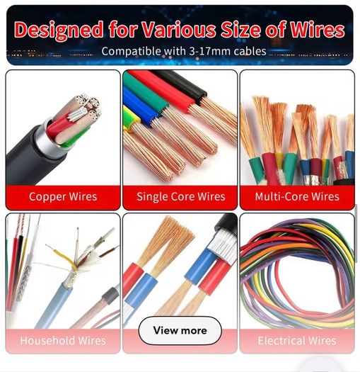Small Manual wire cable copper stripping Machine/drill order, 6 channels 3-17mm, adjustable height razor wire razor wire drill for used cables, domestic and industrial single-pole wires