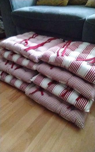 Chair Cushions x 8 or Two Sets of Four (4)