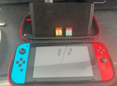 Nintendo Switch With 2 Games