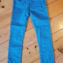 BNWT Age 8-9 Blue Skinny Jeans Image 2