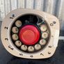 Ericsson Vintage "COBRA" one piece analog rotary dial phone Analog c1960. Image 4