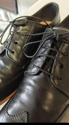 Paul Smith Black Leather Oxford Shoes