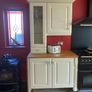 Kitchen + Island + Solid Oak Countertops + Integrated Dishwasher + black sink & gold mixer tap Image 7