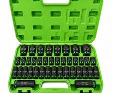 Dsd Tools 35pc 1/2-inch Dr 6pt Metric Shallow And Deep Impact Socket Set