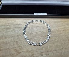 Men's Sterling Silver 925 Link Bracelet 19cm Boxed