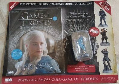 Eaglemoss Game Of Thrones Figurine Daenerys Targaryen 1 Boxed & with Magazine