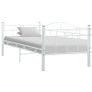 Bed Frame White Metal 90x200 cm Image 7