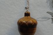 Tigers Eye acorn necklace, Tigers eye,Gemstone jewellery, Gift,jewellery