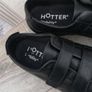 Hotter Stability ladies black standard fit Leap 2 touch fastening shoes UK 4 Image 3