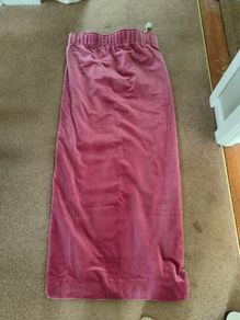 Dark pink velvet handmade curtains