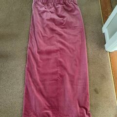 Dark pink velvet handmade curtains