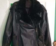 Leather biker jacket, Lamb Nappa (Italy), size 38-42
