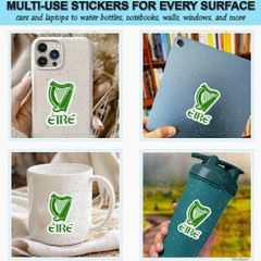 Set of 4 Vinyl Stickers Inspired by Ireland, Suitable for Cars, Laptops, Fridges, ......  Waterproof And Long-Lasting. New