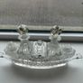 Two Rare Vintage Cut Crystal Cruet Set's Image 2