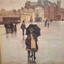 Large framed print (with glass)of " THE RAIN IT RAINETH " by Norman Garstin (1847 - 1926) Image 2
