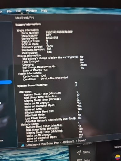 MacBook pro 2019 16"