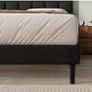 King Bed Frame, Easy Assembly, Sturdy Wooden Slat Support Image 5