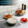 Brand New Round Glass Baking Dish with Lid, Image 3