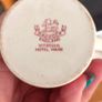 Beautiful Small Red/Pink Willow Pattern jug Image 5