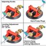 BRAND NEW Stone Seam Setter 2 Pcs 8" Leveling Joining Stone Ratcheting Seam Setter Tool Reliable Suction Cups Adjustable Knob Design Image 5