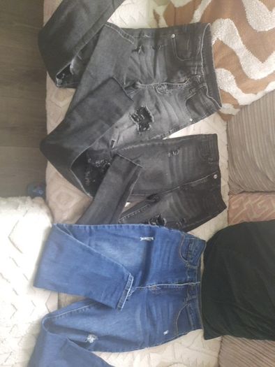 distressed jeans