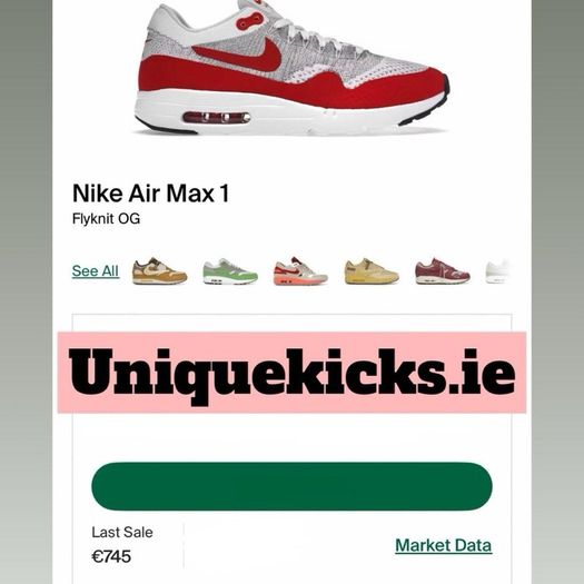 Premium Nike Air Max 1 Flyknit OG