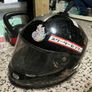 motorbike suit gloves and helmet Image 5