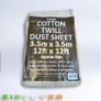 Cotton calico dustsheet  2.7m x 3.6m (9ft x 12ft) Image 7