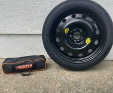 Spare wheel kit and tyre brand new half size tyre
