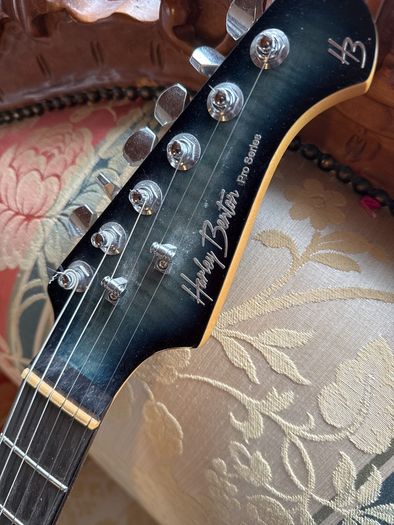 Harley Benton Fusion-III HSH EB FBLB (Pro Series) electric guitar.