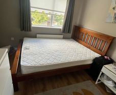 King size bed and mattress