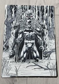 Batman & Swamp Thing Art Print