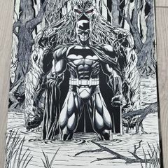 Batman & Swamp Thing Art Print