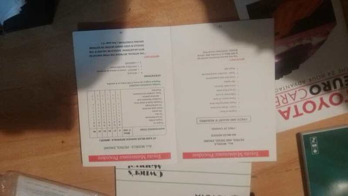 Toyota Corolla E11 Owner's Manual Handbooks & Wallet