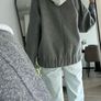 RIVER ISLAND grey wool bomber jacket Image 7