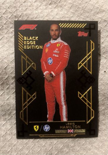 Lewis Hamilton Black Edge Card