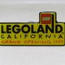 LEGO California Legoland Grand Opening 1999 Magnet Very Rare Hard To Find This Is Only One That I Have Seen Hard To Find Another One Size Of Magnet is 1" x 2.25" Image 3