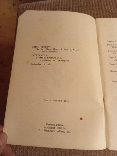 1955 The Popes and the Priesthood. Grail Publications. Religious. Vintage.