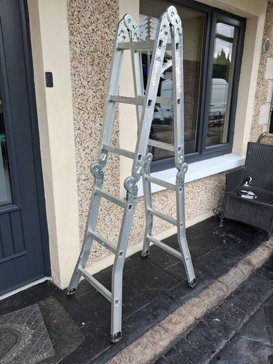 Four piece folding ladder