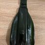 Flattened Melted Green Glass Bottle / Platter/ Board Image 3