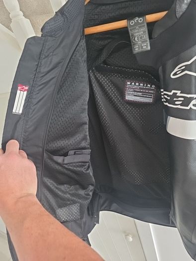 alpinestars leather jacket