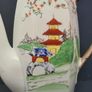 Vintage Klimax Japanese Porcelain Coffee Pot Octagonal Hand Painted 1950s Image 3