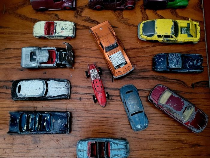 1950s collection of dinky cars