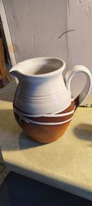 Stephen Pearce Large  Jug is not perfcet the handle been fixed. could be used as vase.