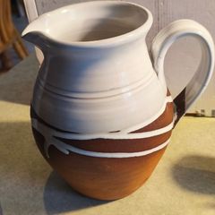 Stephen Pearce Large  Jug is not perfcet the handle been fixed. could be used as vase.