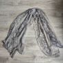 Grey Snake Skin Pattern scarf 80x140cm Image 2