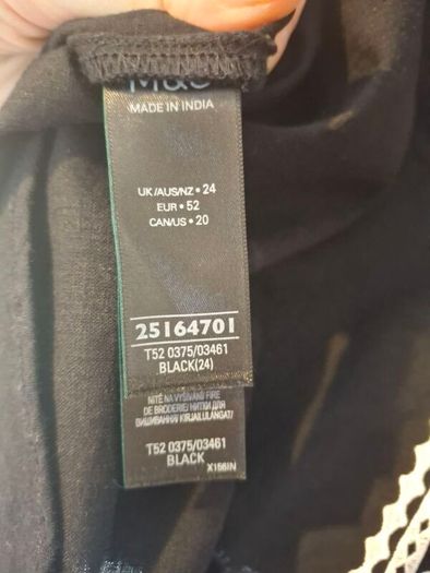 M&S Black linen blend Shirt 24